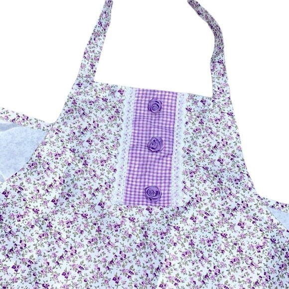 Adorable ditsy floral small/medium kitchen apron - Picture 1 of 6